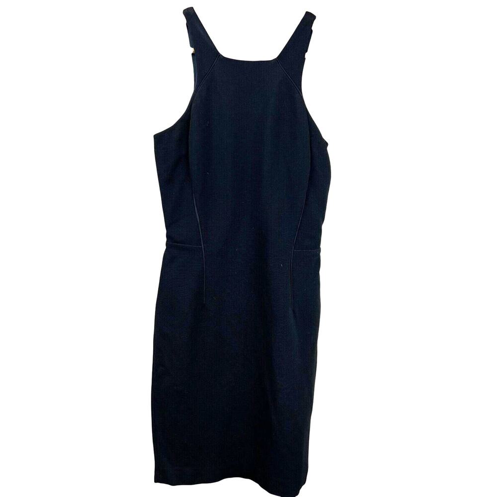 Reiss Dress 6 Classic Black Sleeveless Capsule Elegant Cut Out Open Back